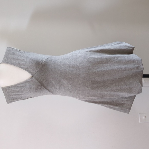 Lala Paris Heathered Grey Sleeveless Bubble Dress - Picture 1 of 14